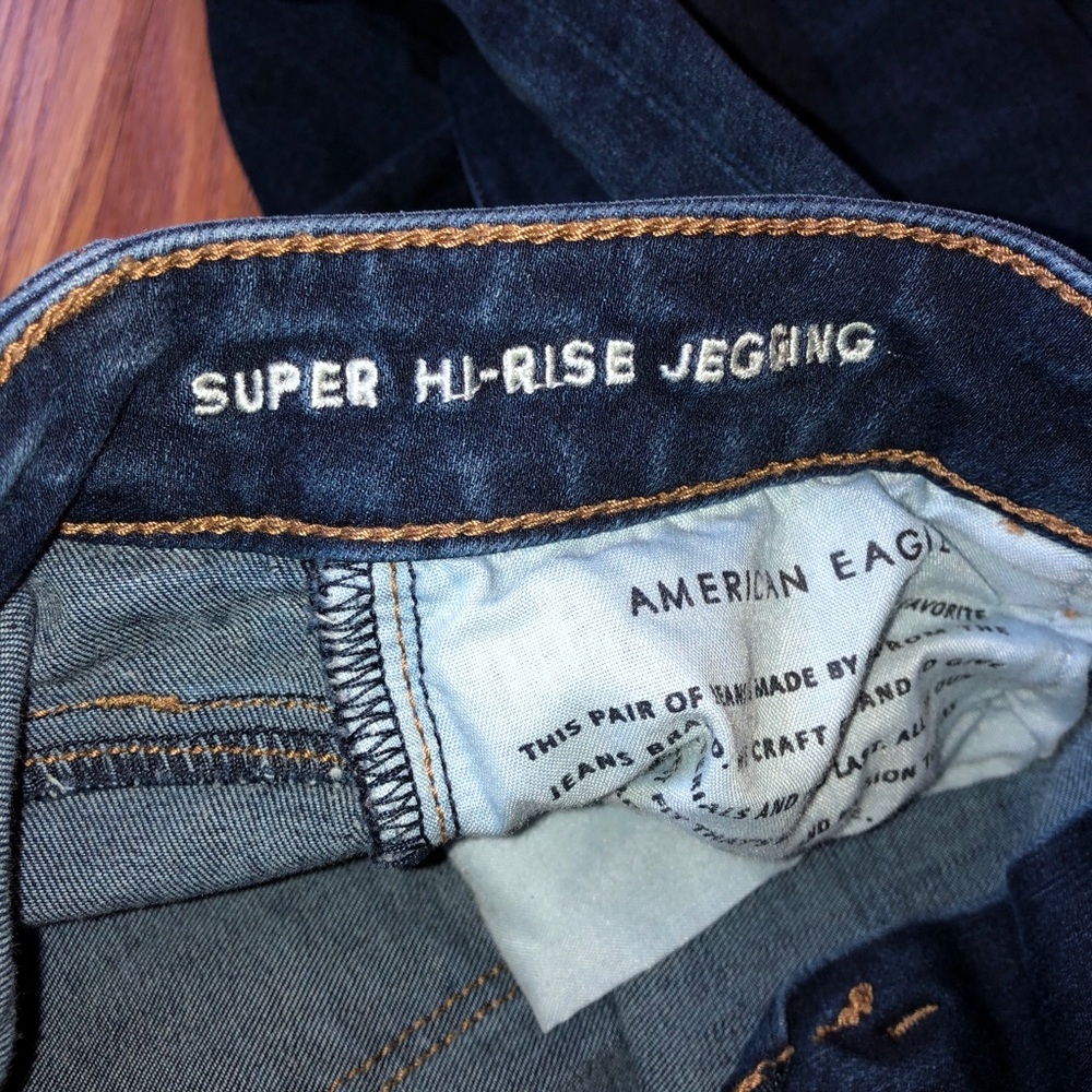 American eagle super high rise jeggings size 0 - Picture 5 of 7